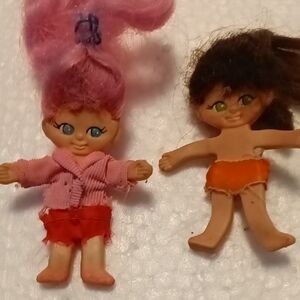 Pink and Orange Kids Toy Figures